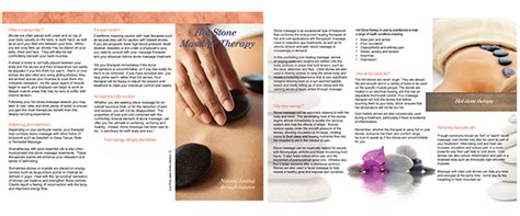 Hot Stone Therapy Brochure