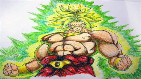 How To Draw Broly Easily Legendary Super Saiyan Learn Sketch Youtube