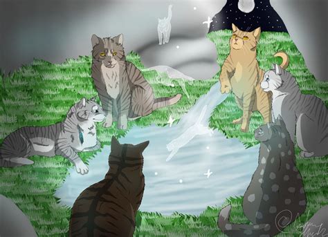 Meeting At The Moonpool By Darketh203 On Deviantart Warrior Cats