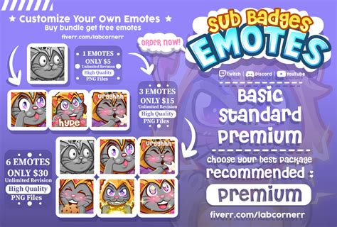 Create Amazing Twitch Emotes Or Badges In My Style By Labcornerr