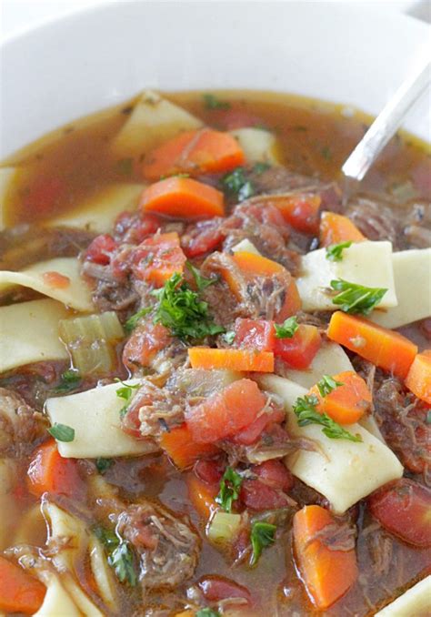 Beef Noodle Soup Made With Leftover Pot Roast Foodtastic Mom