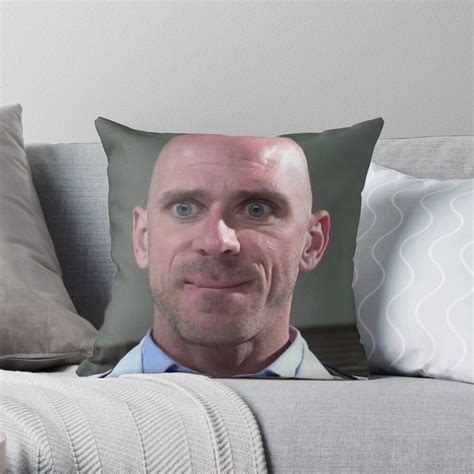 Johnny Sins Mmmm Throw Pillow By Aesthetichoes Redbubble