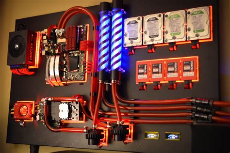 Gallery Of An Awesome Wall Mounted Custom Pc With Beautiful Liquid