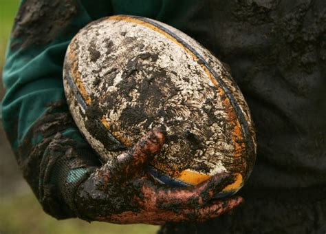 Muddy Rugby Ball Indianapolis Impalas Rugby