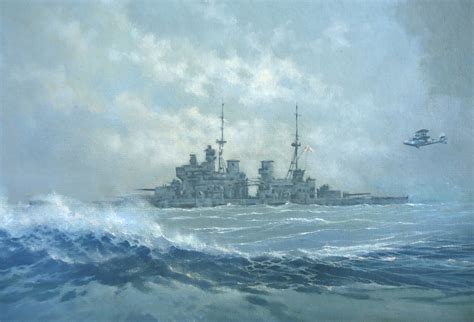 Painting Of HMS King George V On Patrol 1941 1472x1000 R WarshipPorn