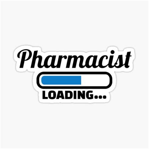 Pharmacy Loading Sticker With The Words Pharmist Loading In Black And