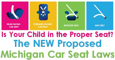 Children ages 4 to 8 who are under 4 feet 9 inches in height must sit in an appropriate safety seat regardless of whether they are in the front or the rear of the car. New Bill Proposed to Affect Car Seat Usage in Michigan ⋆ ...