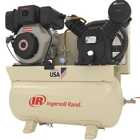 10hp Ingersoll Rand 2475f10dy Diesel Driven Truck Mounted Air Compressor