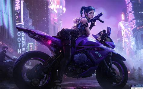 Cyborg Biker Girl Cyberpunk Girl Art Hd Wallpaper Pxfuel