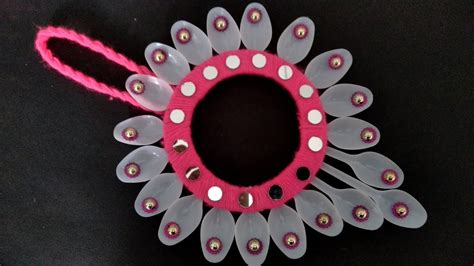 Diy Wall Hanging Best Out Of Waste Plastic Spoon Craft Ideas Home
