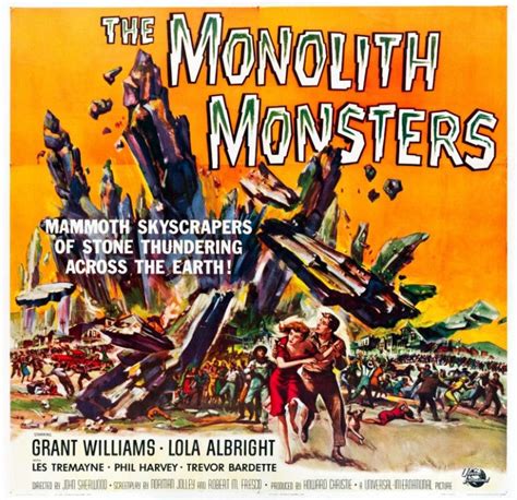 The Monolith Monsters 1957 Classic Sci Fi Movies Movie Monsters
