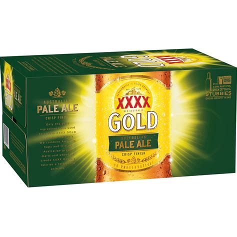 Xxxx Gold Australian Pale Ale Bottle 375ml Woolworths