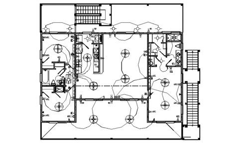 Living Room Electrical Planning Autocad File Cadbull