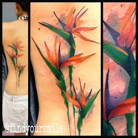 Pin By Trang Vu On Pretty Ink Bird Of Paradise Tattoo Paradise Tattoo Tropical Flower Tattoos