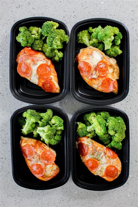 Asmr eating sounds no talk! Pizza Chicken Meal Prep Recipe - Meal Prep on Fleek™