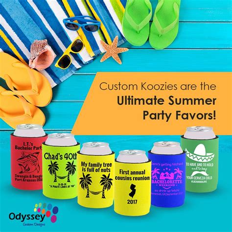 Custom Koozies Are The Ultimate Summer Party Favors Summer Party