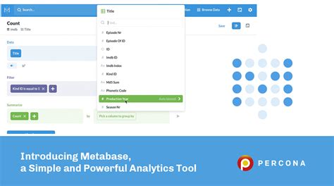 Introducing Metabase A Simple And Powerful Analytics Tool Percona