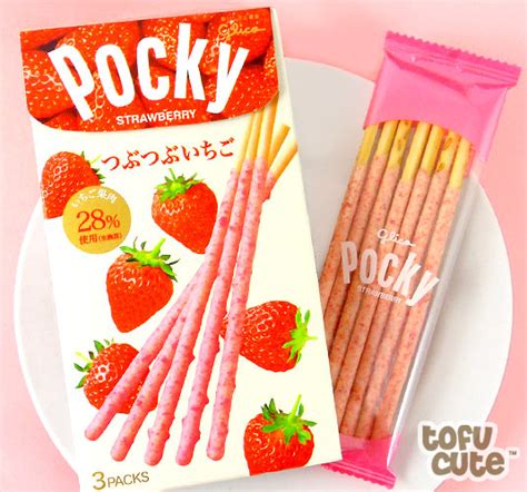Buy Glico Japanese Pocky Sticks Tsubu Tsubu Ichigo Strawberry At Tofu