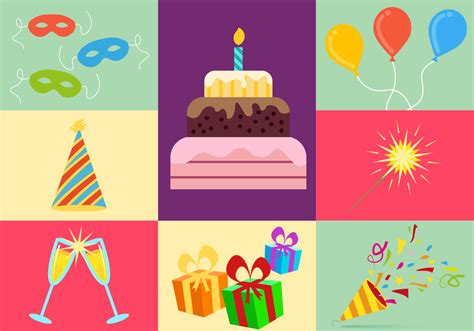 Party Elements Illustration Icons Vector 102302 Vector Art At Vecteezy