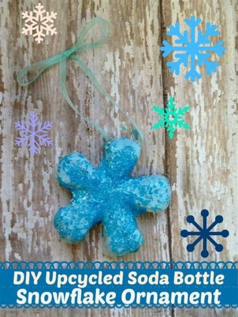 Diy Upcycled Soda Bottle Snowflake Ornament Craft