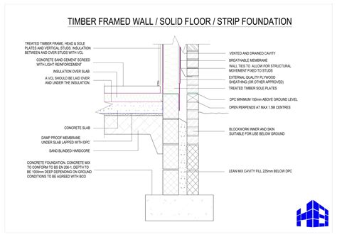 Building Guidelines Dwellings Foundations Details Timber Framed