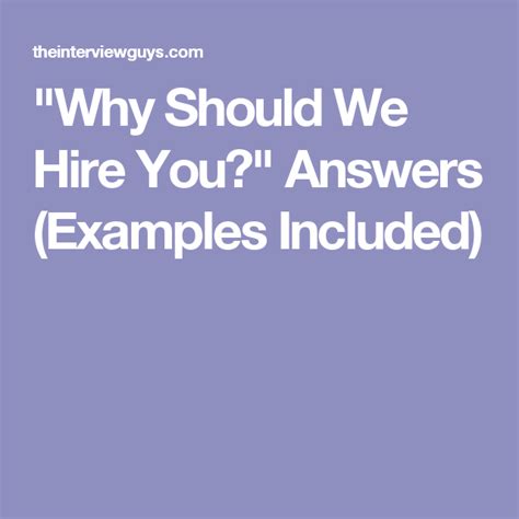 how to answer why should we hire you [15 sample answers included] cover letter for resume