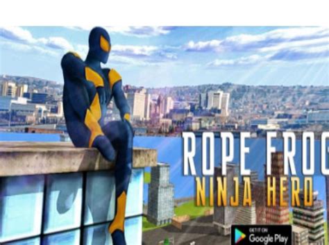 Rope Frog Ninja Mod Apk Hero Games Ninja Saving Lives