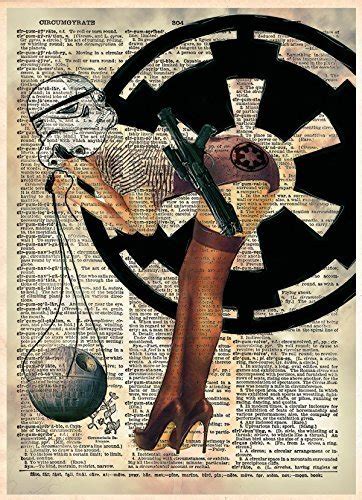 Sexy Star Wars Storm Trooper With Deathstar Modern Pin Up