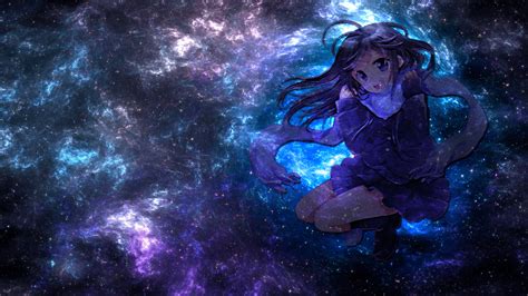 Anime Galaxy Girl Wallpapers Top Free Anime Galaxy Girl Backgrounds Wallpaperaccess