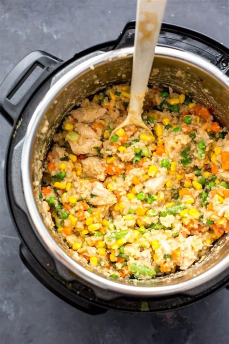 This made a great gravy to go over the chicken and an added gravy for the white rice too. Instant Pot Chicken Fried Rice Meal Prep Bowls - The Girl ...