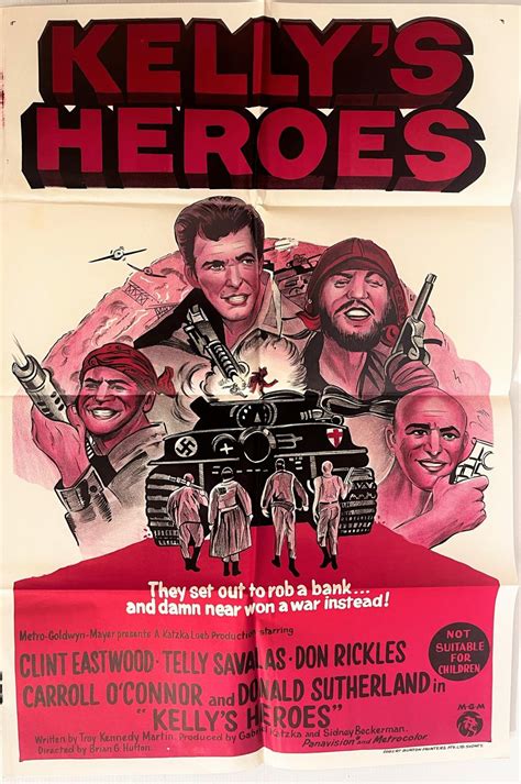 Lot Kellys Heroes 1970 Metro Goldwyn Mayer Starring Clint Eastwood