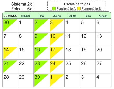 Escala De Folgas Como Montar Uma Dicas E Exemplos