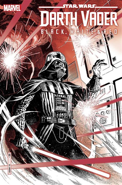 Star Wars Darth Vader Black White And Red 1 By Alex Maleev Variant