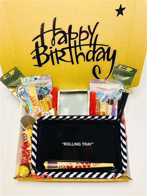 Happy Birthday Stoner Kit T Box Customizable Perfect Ts Etsy