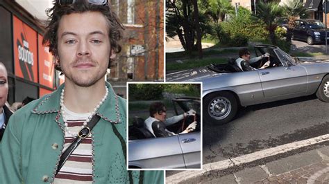 harry styles spotted driving around in italy for new music video capital