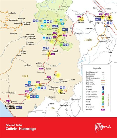 Mapa Cañete Huancayo By Visit Peru Issuu
