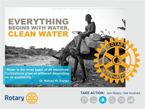 Rotary Mini Poster Clean Water By Gt World Water Day Water Poster