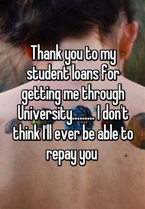 Thank You To My Student Loans For Getting Me Through University