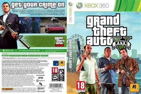 Gta V Xbox 360 Cover Game Original Covers