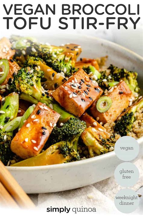 Broccoli Tofu Stir Fry Ready In 15 Minutes Simply Quinoa