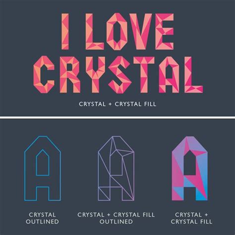 Crystal Font Designed By Cuda Wianki Studio Fonts Design Lettering
