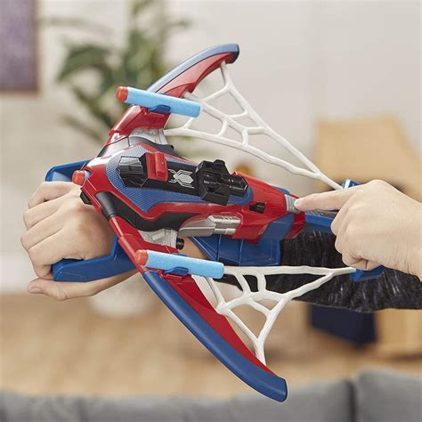 Spider Man Web Shots Spiderbolt Nerf Powered Blaster Toy For Kids Ages