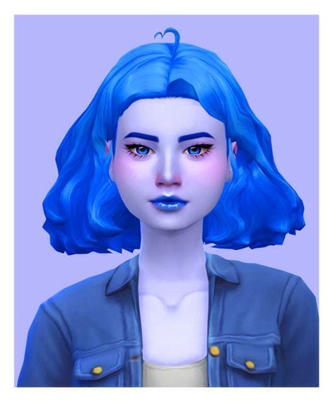 Ana Hair In Sorbets Remix Sims Hair Sims Four Sims 4