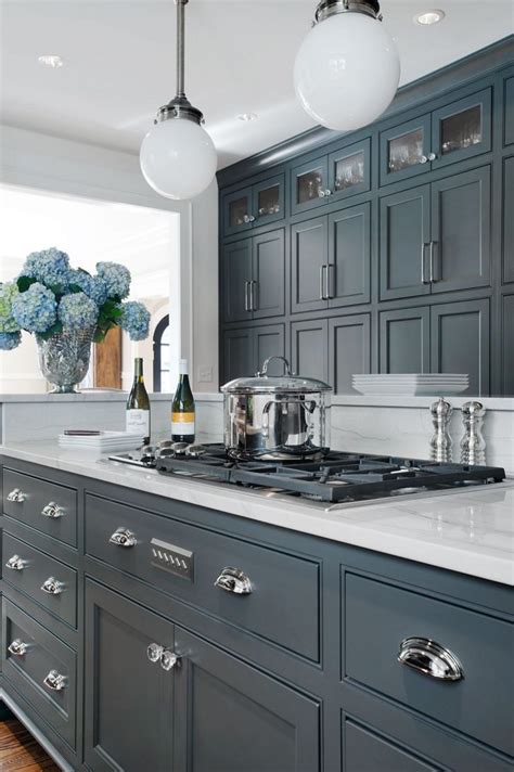 Incredible Blue Gray Kitchen Cabinets Decor References Decor
