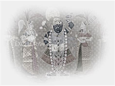 Pichwai Art Painting Lord Krishna Painting Excel Draw Art And Scribe