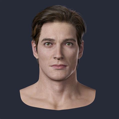 3d Model Male Head