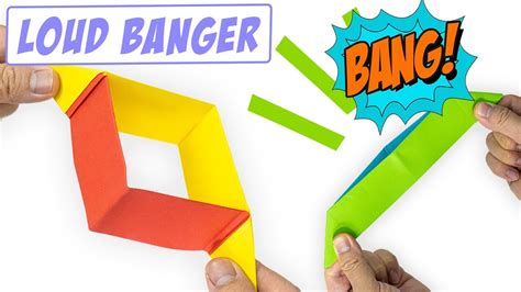 Easy Origami Banger How To Make Loud Paper Banger Youtube