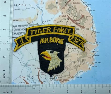 Patch Vietnam Us Army 101st Airborne Division Airmobile 327th Tiger Force S7 11 00 Picclick