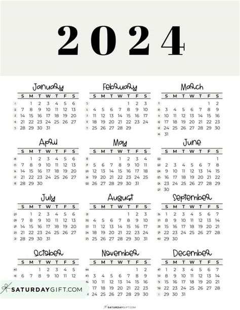 Small Calendar 2024 Printable Barby Carlynn