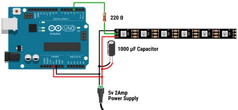 How To Control WS2812B Addressable RGB LEDs Using Arduino Circuit Geeks
